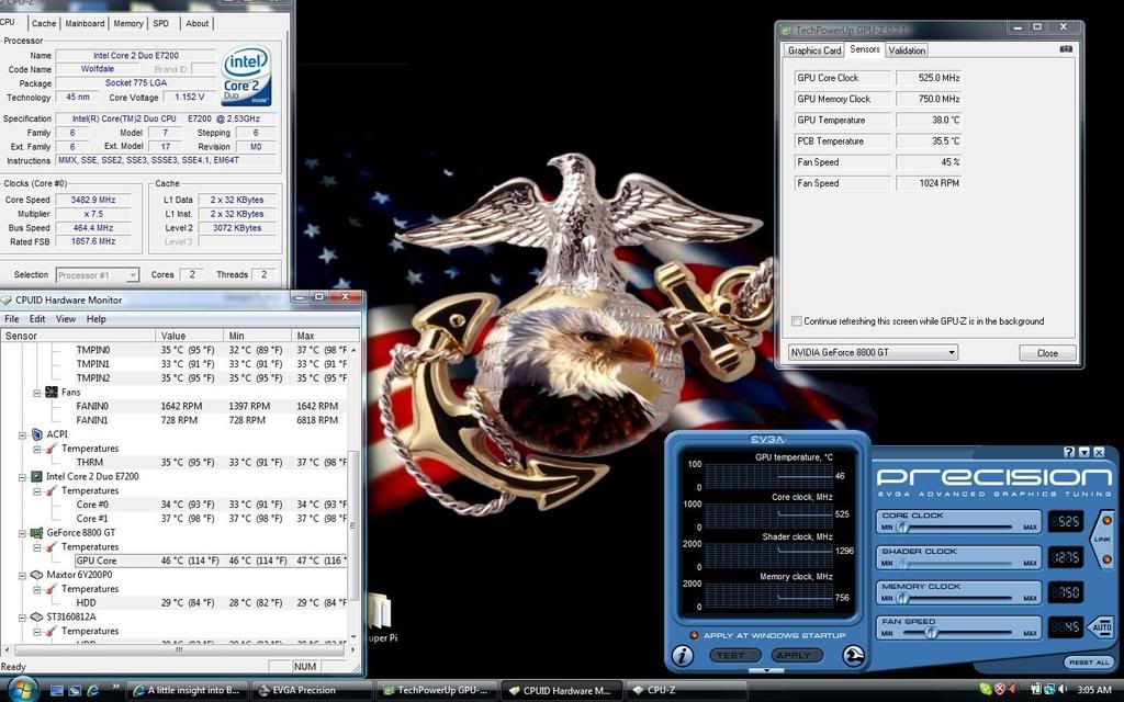 Windows 7 Graphics card run HOT!