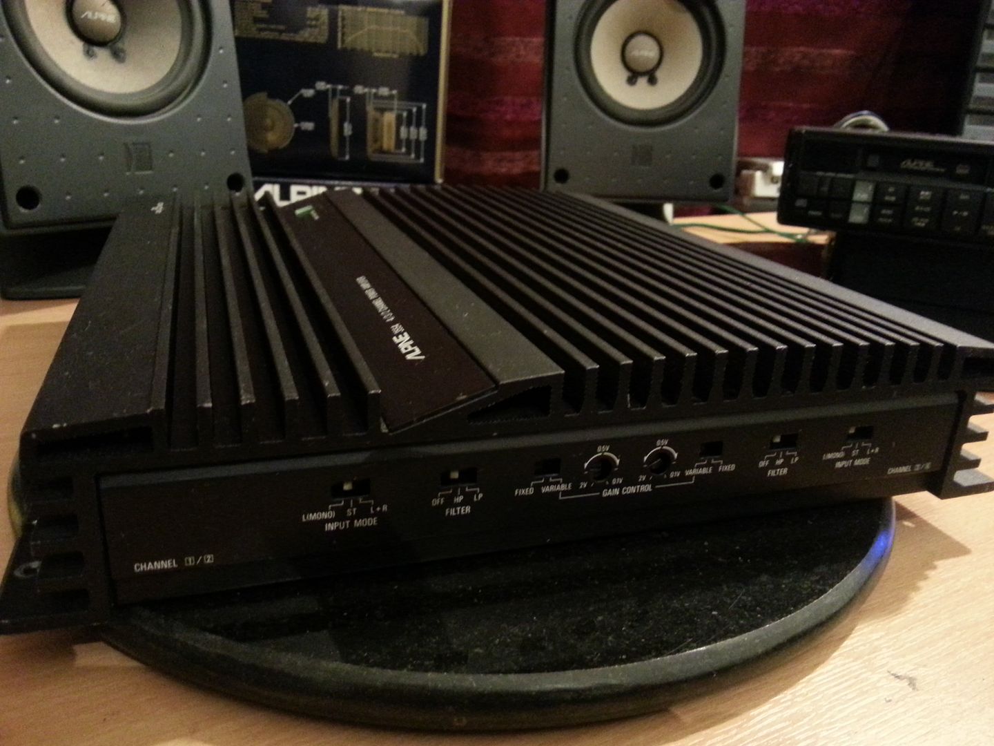 Vintage Classic Alpine 3554 4/3/2ch Hi SQ Amplifier Amp HpLp Sub Juba