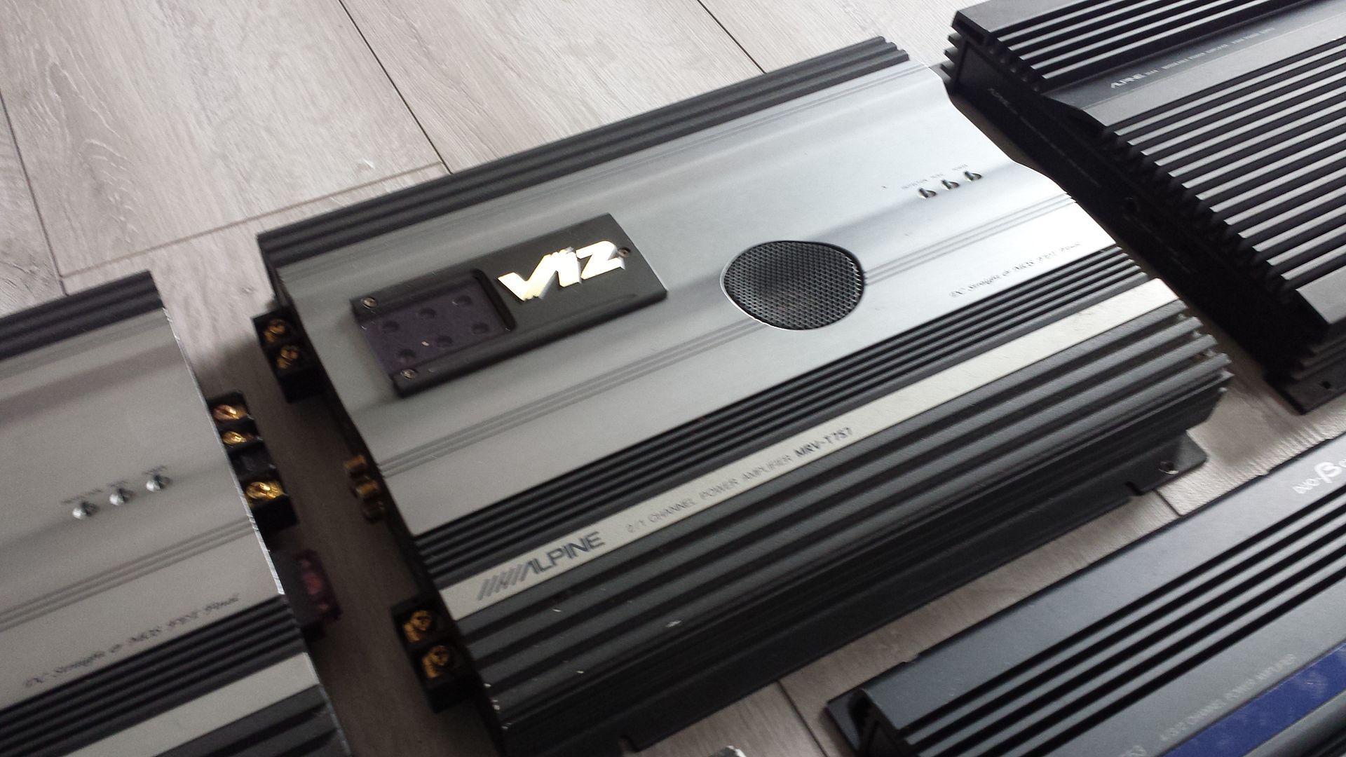 Vintage Alpine MRV T757 750w 2/1 ch Amplifier Powerful V12 Amp sub ERA