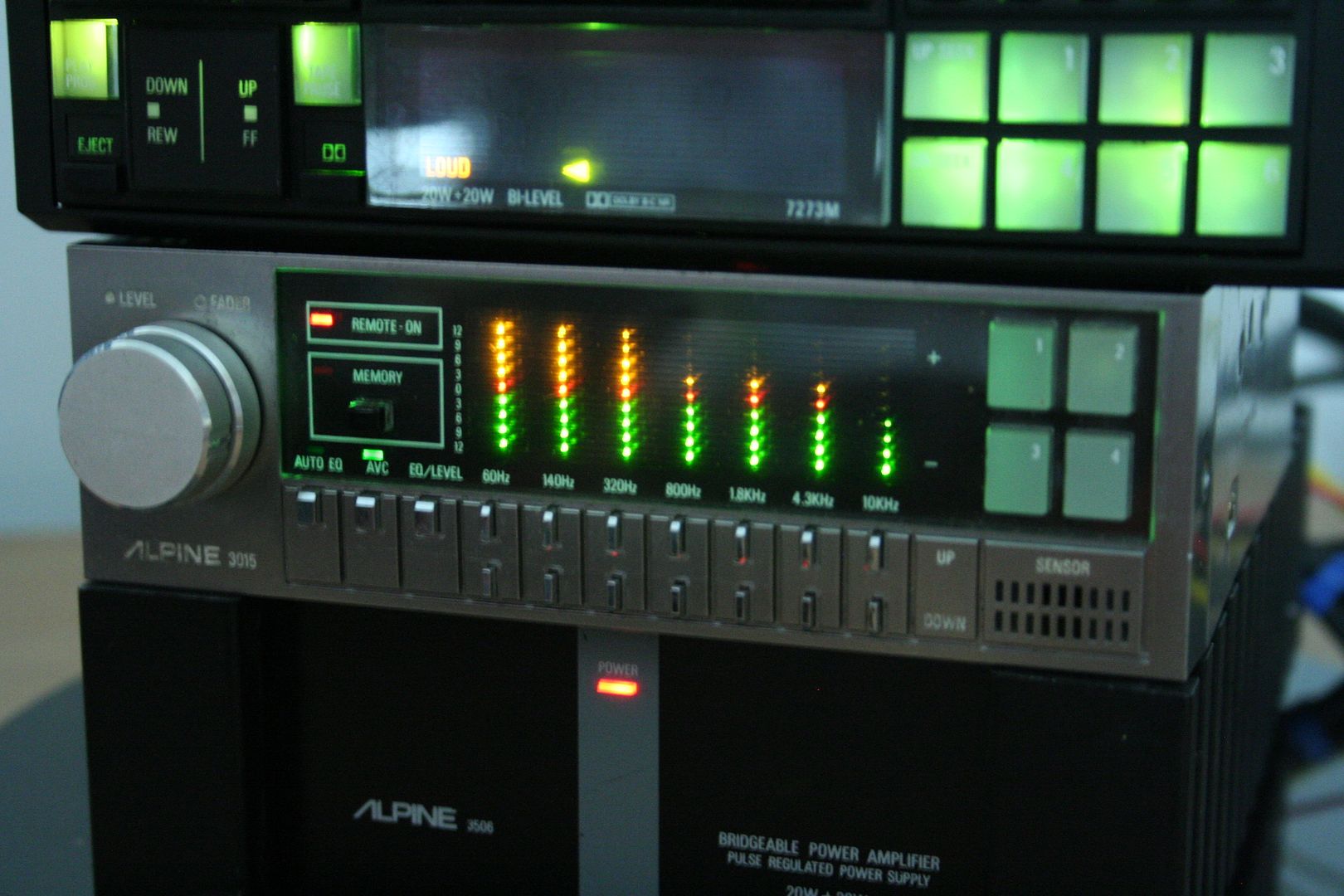 Super Rare Vintage Alpine 3015 Flagship Spectrum Equalizer JUBA MRV V12