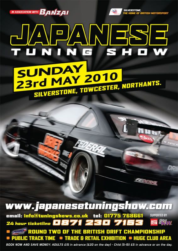The Japanese Tuning Show is back at Silverstone on 23rd May 2010 for the 