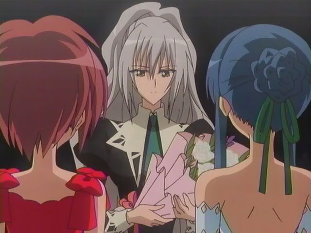 Shizuma Gives Flowers To Nagisa And Tamao.
