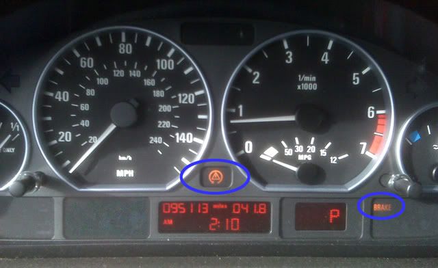 Bmw warning light triangle with circle #3