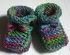 Newborn Rainbow Wool/Silk Booties