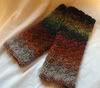 crochet Noro wool/silk fingerless gloves - long