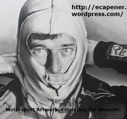 Emma Capener Motorsport Artwork. Capturing the Moment. #PencilDrawing