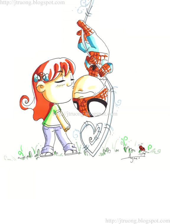 spider man kiss mary jane
