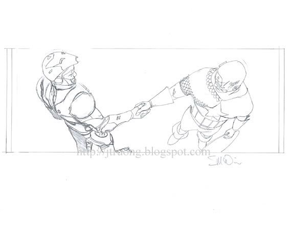 Civil War #3 Page 13 Panel 5 Prelim