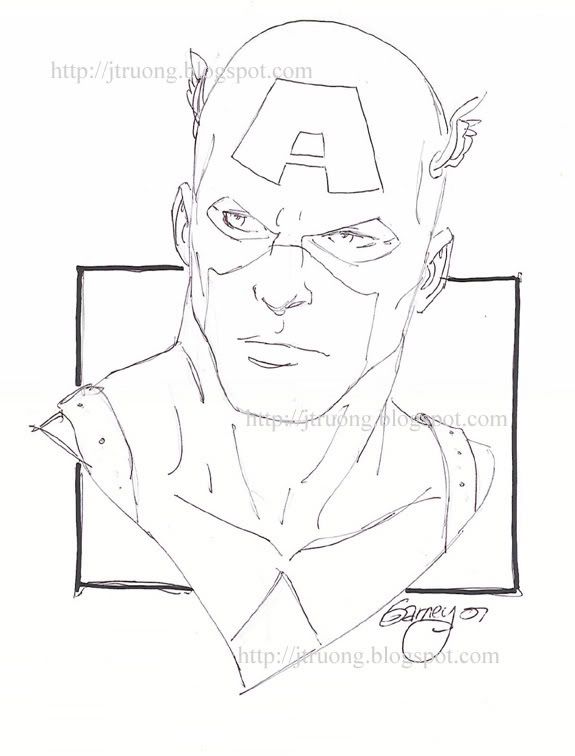 Captain America by Ron Garney