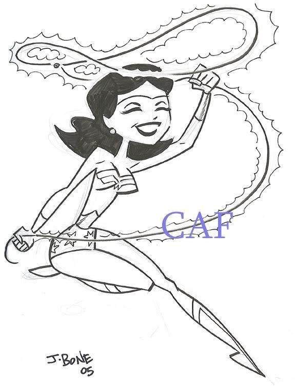 The first Wonder Woman sketch I've gotten was by J Bone at the 2005 Toronto