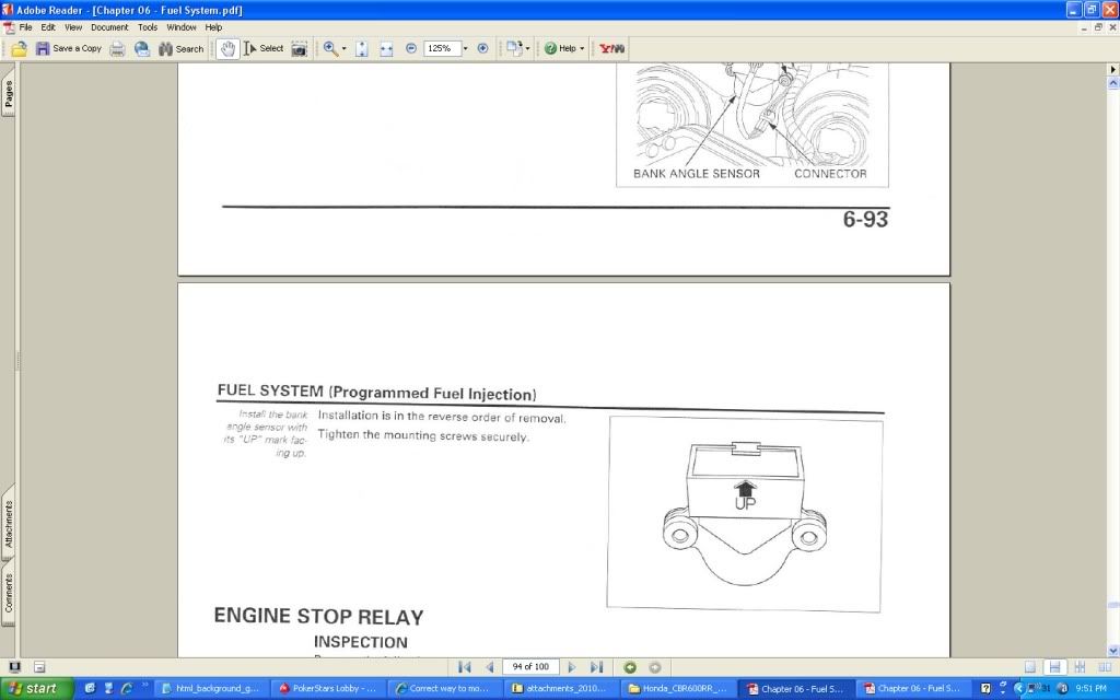 Correct way to mount the Bank Angle Sensor ?? Honda CBR 600RR Forum