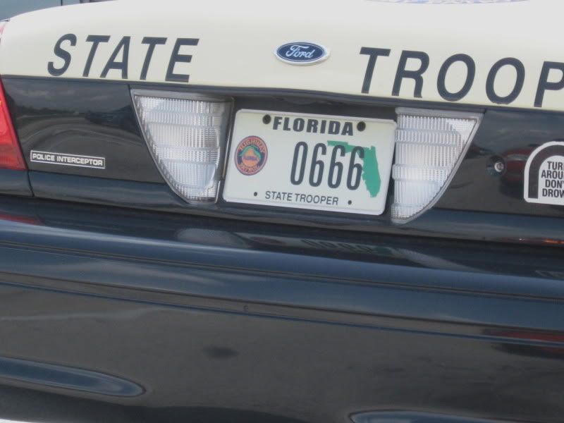 FHP 666 LICENSE PLATE-1