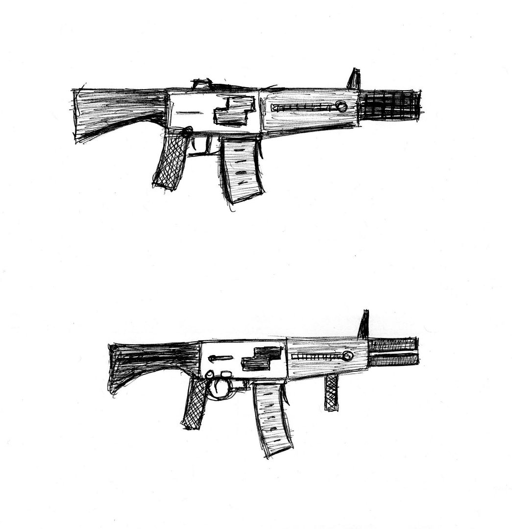 Awesome Gun Drawings