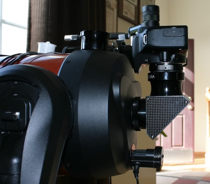 Prime focus imaging with a diagonal? Celestron Computerized