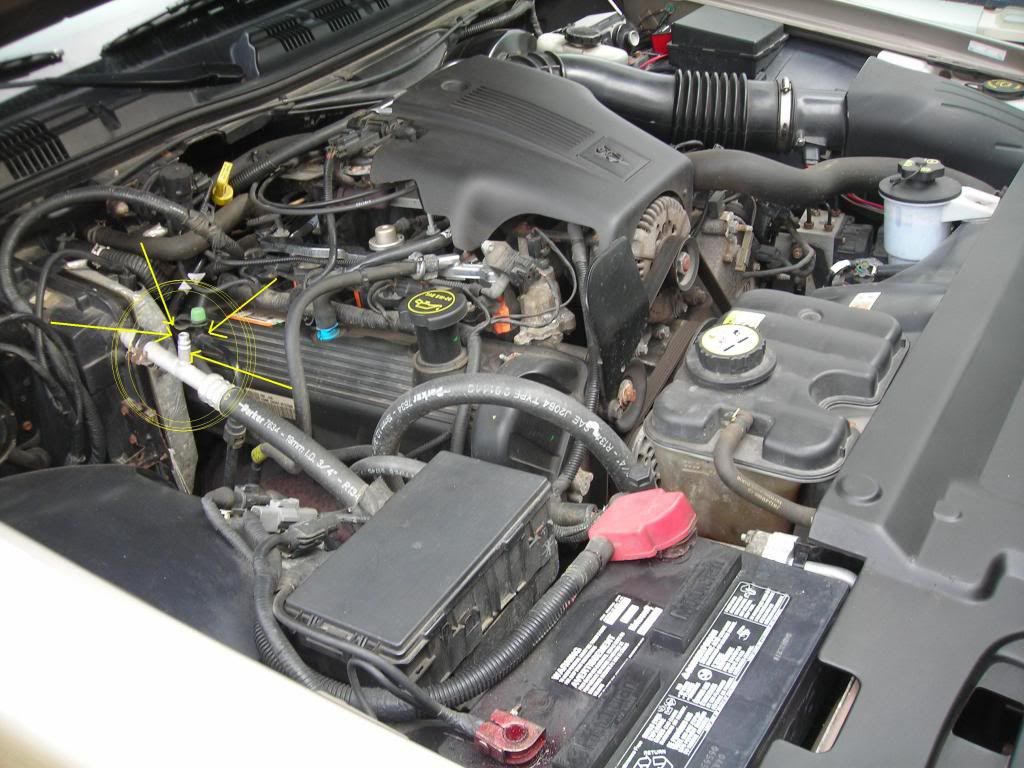 2004 Crown Victoria Low Side A/C Service Port Body and Interior