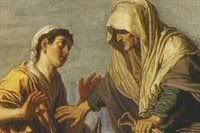 Detail from 'Ruth Declares her Loyalty to Naomi,' by Pieter Lastman c. 1614