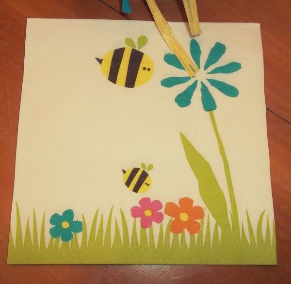 bee napkin