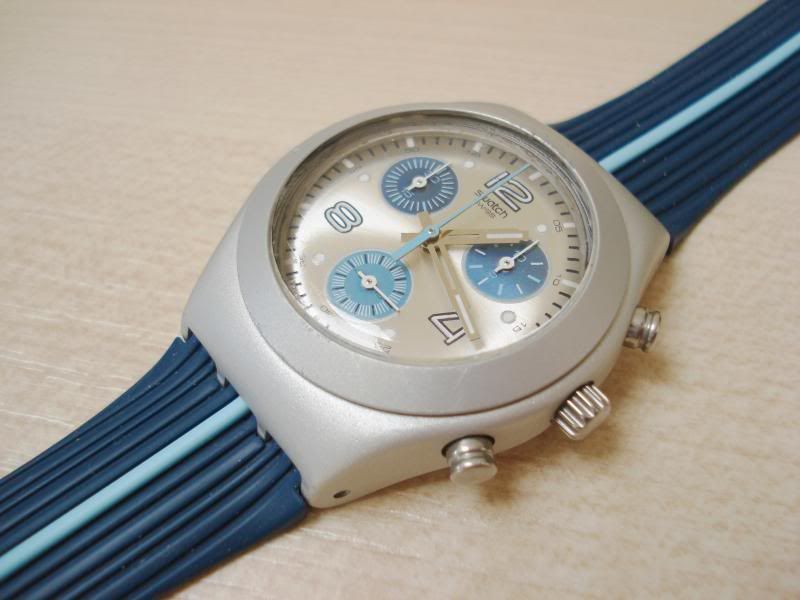 swatch irony chrono medium - bluish - yms1009 (for spare parts